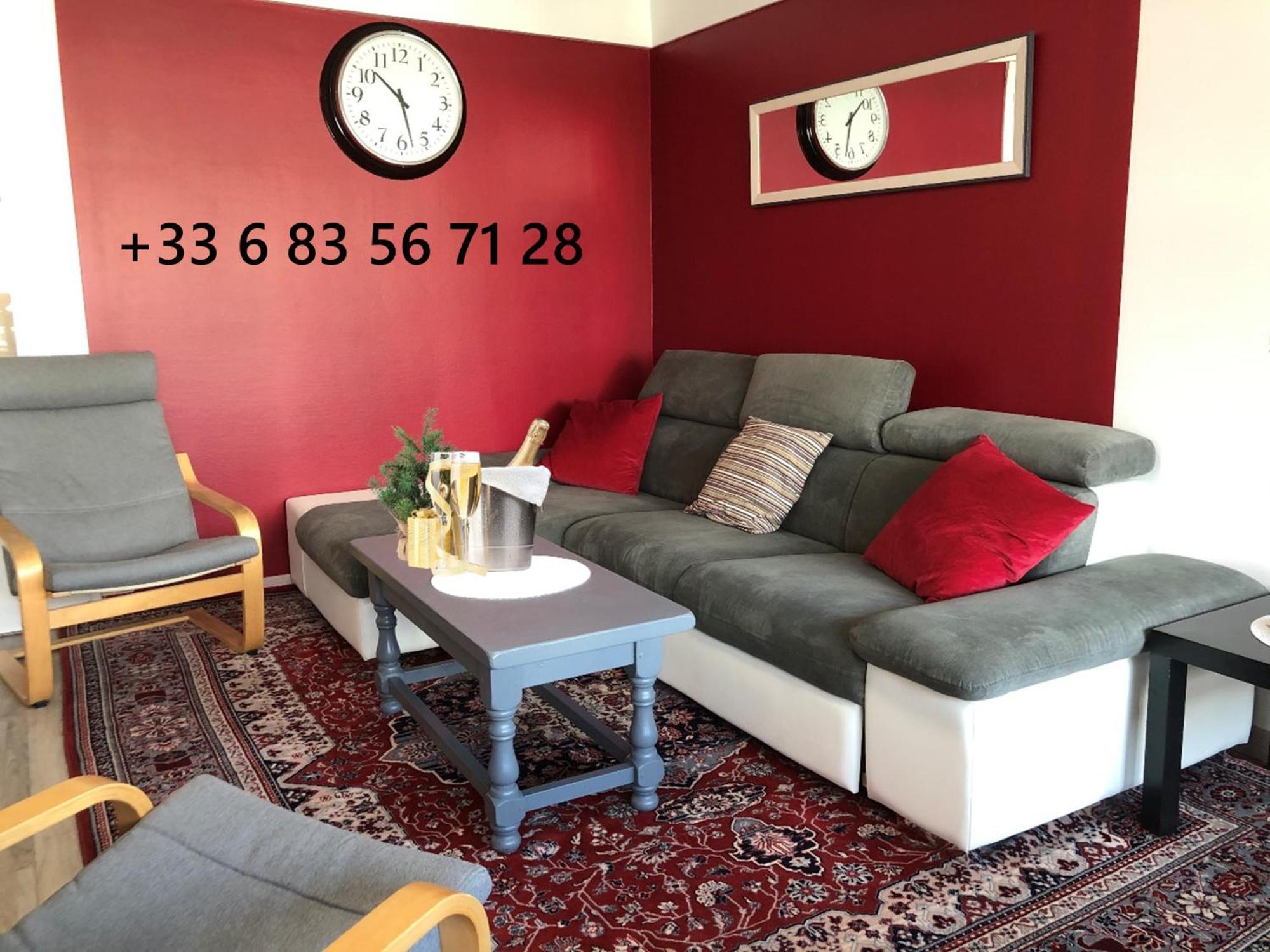 Bedinreims "Burgundy Bottle" 110M2 Exceptional, 4 Chambres Doubles, 2 Bain, Free Park & Wifi, Tout Equipe Dış mekan fotoğraf