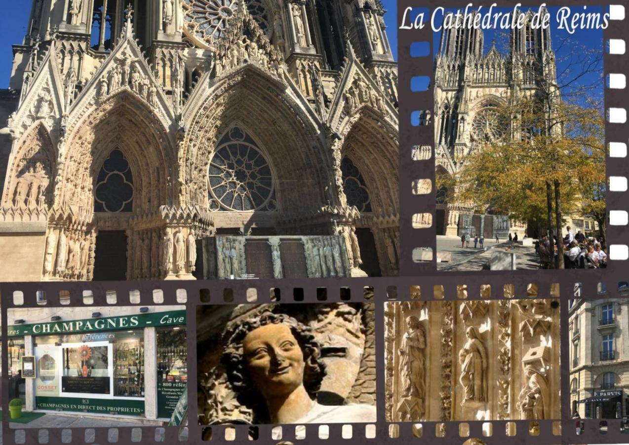 Bedinreims "Burgundy Bottle" 110M2 Exceptional, 4 Chambres Doubles, 2 Bain, Free Park & Wifi, Tout Equipe Dış mekan fotoğraf